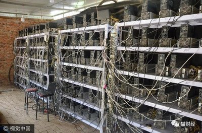 A close-up view of a high-performance Bitcoin mining rig in action, showcasing the intricate hardware that powers Germany's efficient mining operations